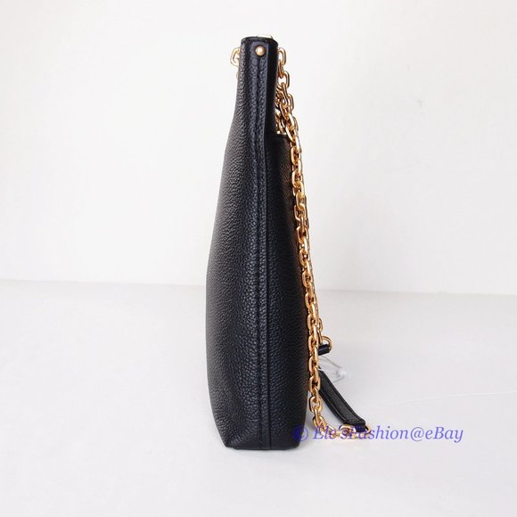 ❤️ NWT Tory Burch Carson Swingpack Chain Leather Shoulder Bag BLACK AUTHENTIC - Picture 7 of 15